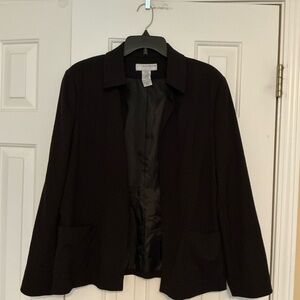 Sag Harbor Size 14P Black Blazer With Pockets